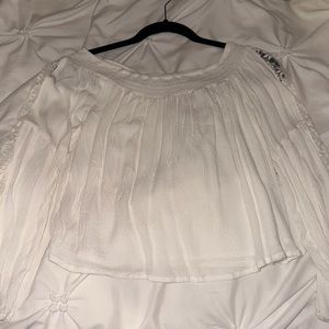 hollister small white blouse